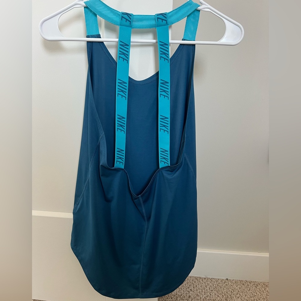 Nike Dri-Fit Blue Racerback Tank Top - Picture 2 of 2